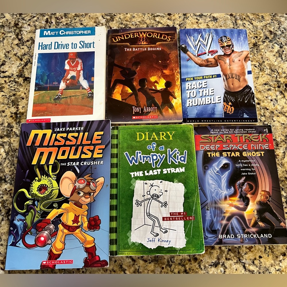 Books bundle of 6 boys youth